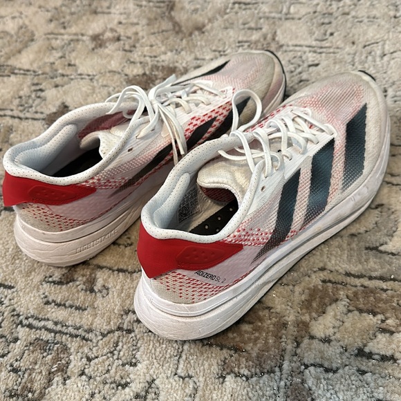 Adidas Adizero White and Black Sneakers - Picture 3 of 3